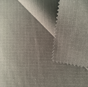 TCR9/MOOSO REC Kitar Semula Fabrik Poli TC 65/35 dengan Kapas Organik Ripstop 5mm*5mm 220gsm