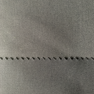 TCW23/MOOSO REC Kitar Semula Fabrik Poli dengan Kapas Organik 65/35 2/1 Twill Regangan Mekanikal 250gsm